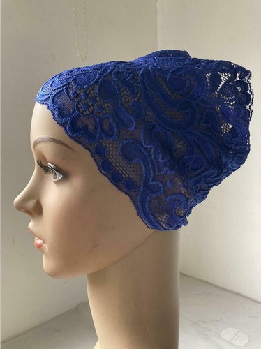 Lace Underscarf Full Cover Inner Cap Muslim Headwear Islamic Women Turban Hijab - Picture 81 of 97