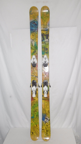 LINE " TRAVELING CIRCUS " SKI TWIN-TIP FREERIDE CARVER 178 CM + BINDUNG