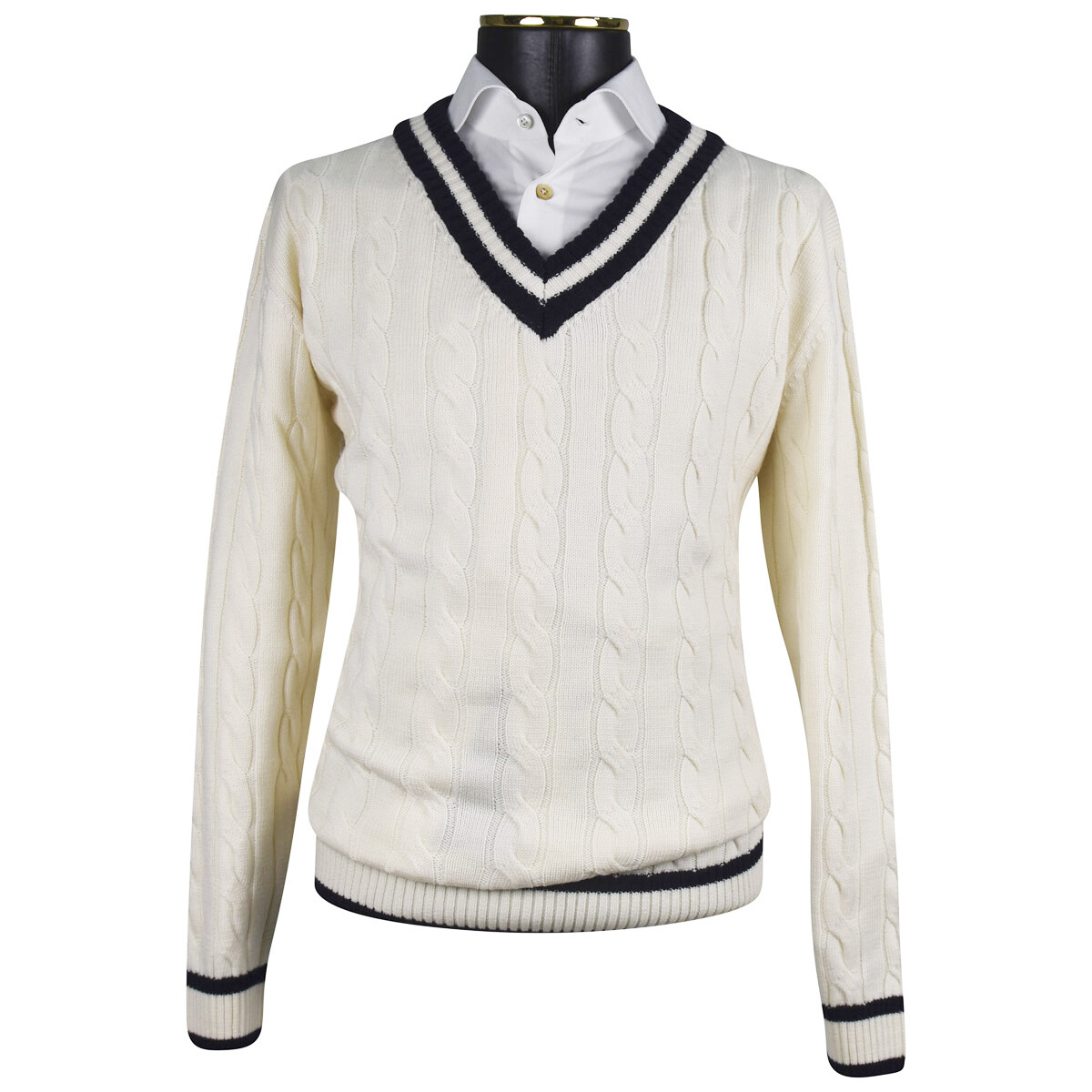 NEW FEFE' SWEATER V-NECK WOOL PA SIZE 