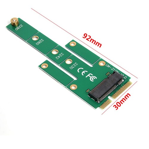 NGFF M.2 B Key SATA-Based SSD to 2242 2230 2260/80 Mini PCI-e mSATA Adapter Card - 第 4/10 張圖片
