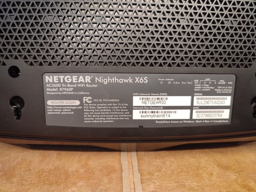 Netgear Nighthawk X6S AC3600 Tri-Band Wi-Fi Gigabit Router Model R7960P *USED* - Picture 10 of 10