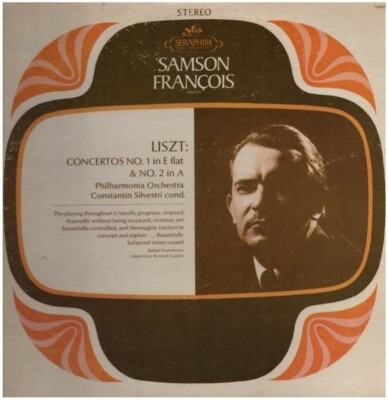 Liszt Concertos No.1 In E Flat & No.2 In A NEAR MINT Seraphim Vinyl LP