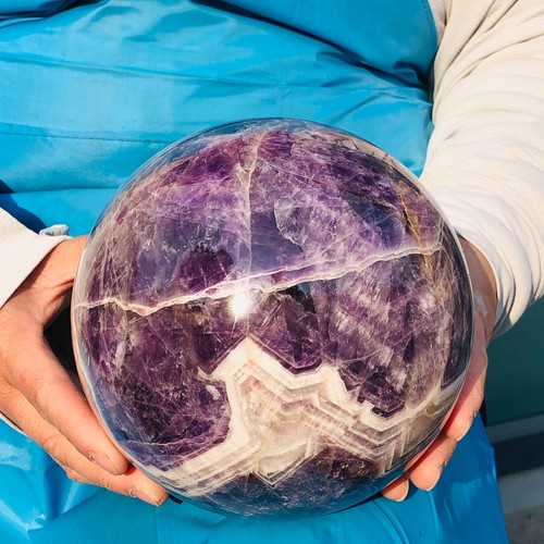 10.93LB Natural Dreamy Amethyst ball Quartz crystal Sphere Crystal Healing 328 - Picture 12 of 16