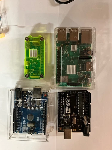 Raspberry Pi 3 Model B+ , Raspberry pi Zero W v1.1, Arduino uno r3 x 2, Other