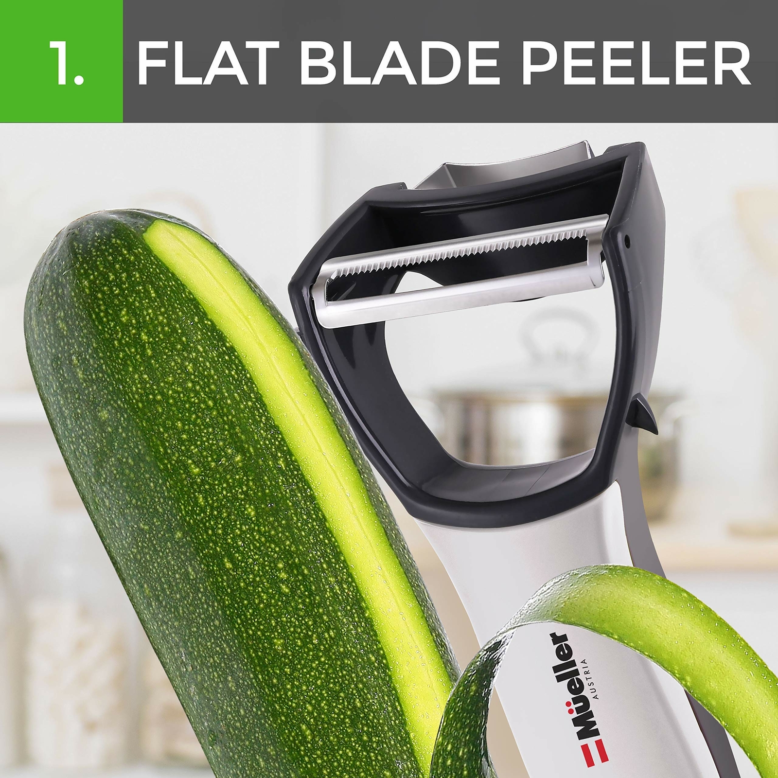 Mueller 4 in 1 Swift Julienne Vegetable Peeler Citrus Fruit Peeler eBay