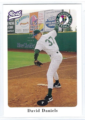 1996 Augusta GreenJackets (Class A-Pittsburgh Pirates) David Daniels