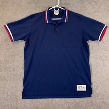 Little League Baseball Polo Mens 2XL Navy Blue Made In USA Polo Honigs Uniform