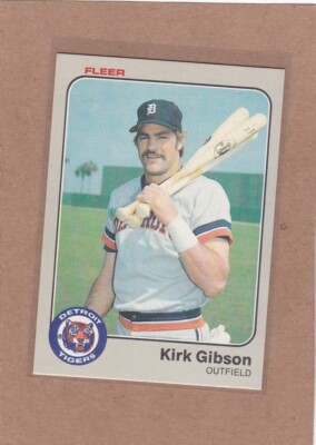 1983 FLEER BASEBALL KIRK GIBSON #329 TIGERS NMMT OR BETTER *E4088