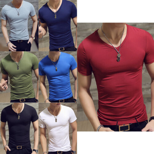 T-shirt homme Club Top Basic Sweat-shirt manches courtes à capuche entraînement réservoir jogging - Photo 1 sur 83