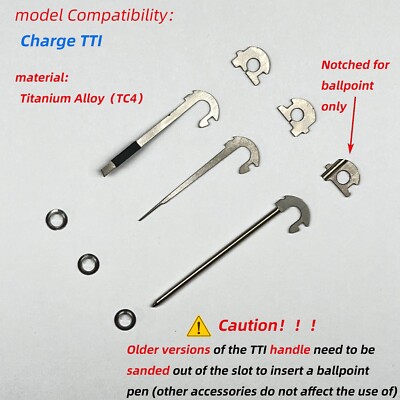 For Leatherman Charge TTI Titanium Alloy Tweezers Ballpoint Pen Pin Toothpick