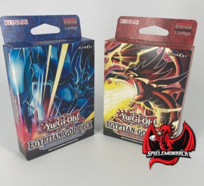Yu-Gi-Oh! Structure Deck Display - Egyptian Gods Slifer/Obelisk - DE -1. Auflage