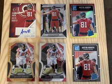 Austin Hooper Silver PRIZM RC + Rookie Autograph + 2019 Gold LAZER & Base. ATL