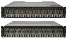 2x Dell PowerVault MD1220 48x 600GB 2.5" HDD Dual 6G SAS Controllers 2x 600W PSU