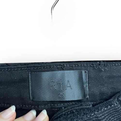 RtA Kiki Kick Flare Jean in Black Size 25 - Picture 3 of 9