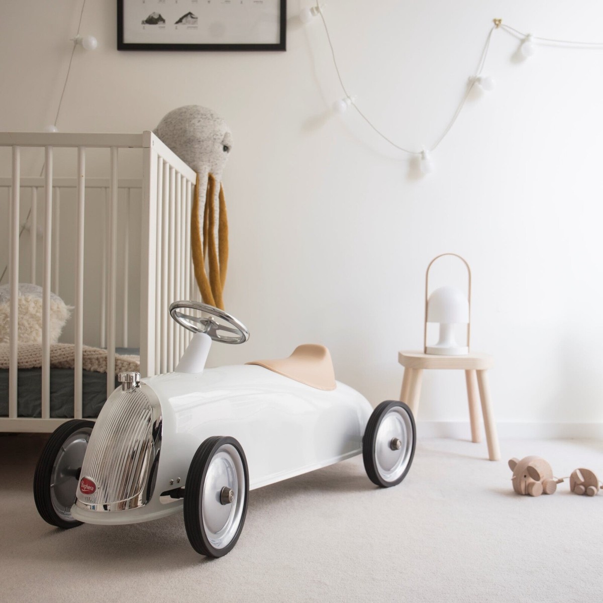 Voiture à pédales vintage en métal – jaune – Style années 30 – Très bon état - Jeux & Jouets