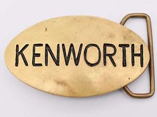 Kenworth Truck Solid Brass Vintage Belt Buckle