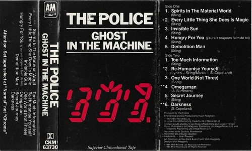 The Police Ghost In The Machine CASSETTE ALBUM ROCK POP New Wave - Picture 9 of 9