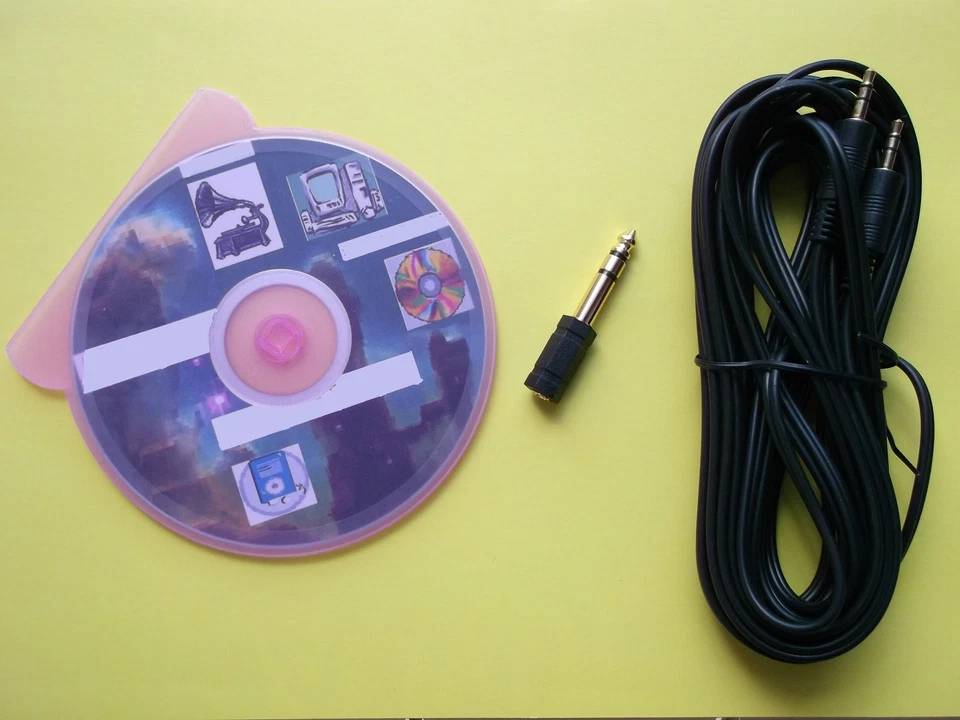 Copy convert LP Vinyl RECORDS & Tapes TO DIGITAL AUDIO MP3 CD PC with 1.2M cable - Image 2 of 4