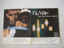 advertising Pubblicità 1969 OROLOGIO OMEGA DE VILLE