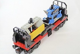 Lego 4565 Freight and Crane Train Train 9v Complete Instruction Box
