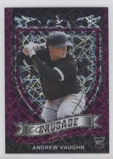 2021 Panini Chronicles Crusade Purple Velocity Prizm Andrew Vaughn #15 2l4