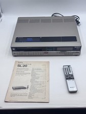 SONY SL-20 Beta Betamax Video Cassette Recorder Player—Working & RMT-124 Remote
