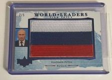 Russia - Putin - Decision 2024 Blue Foil 2/5 World Leaders Flag Patch Card Rare