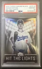 ⚡️⚡️2025 TOPPS CHROME BLACK - HIT THE LIGHTS  SHOHEI OHTANI #HTL14 - PSA10⚡️⚡️