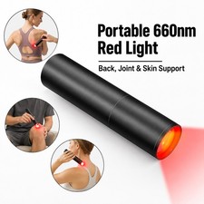 Handheld 660nm Red Light Therapy Device for Joint Muscle Pain Relief Home Office