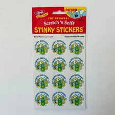 TREND Scratch n Sniff RETRO STINKY STICKERS  PARTY TIME scent 2 sheets