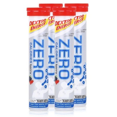 Dextro Energy Zero Calories Brausetabletten Berry 80g (4er Pack)