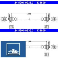 2X Bremsschlauch ATE 24.5201-0235.3 2 BremsschläUche Rechts Links Hinten