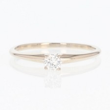 .21ct Round Diamond Solitaire Prong-Set Engagement Ring 14k White Gold Size 8.5