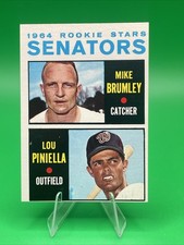1964 Topps Rookie Stars #167 Lou Piniella, Mike Brumley Clean No Creases