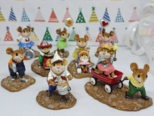 Wee Forest Folk Mouse Parade, Complete Set of 8 Pieces, MP-1 thru MP-8