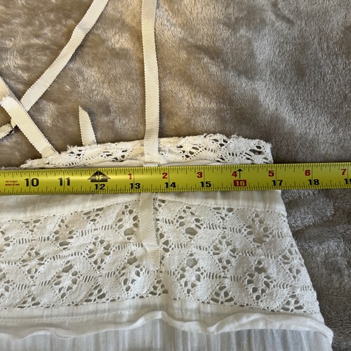 Free People Shailee Slip Tank Dress Size Large NWT Ivory Adj Straps Flowy Boho - Picture 13 of 15