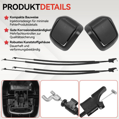 Für Ford Fiesta 01-10 Seilzug Sitz Lehnenentriegelung Taste SET LINKS RECHTS DE