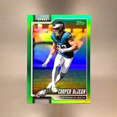 COOPER DEJEAN 2026 Topps Green Rainbow Foil /99 Eagles #163 RARE Flagship NFL