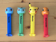 Pokemon PEZ Candy 4 Pack Set Lot Pikachu Squirtle Charmander Bulbasaur 2019