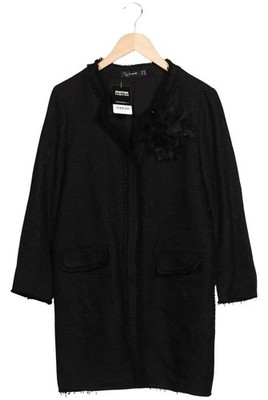 Hallhuber Mantel Damen Jacke Parka Gr. 38 Baumwolle Schwarz #7kmr60t