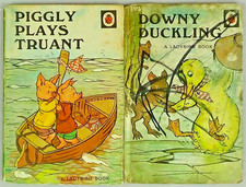 Piggly Plays Truant & Downy Duckling Ladybird Book Series 401 Matt Bundle