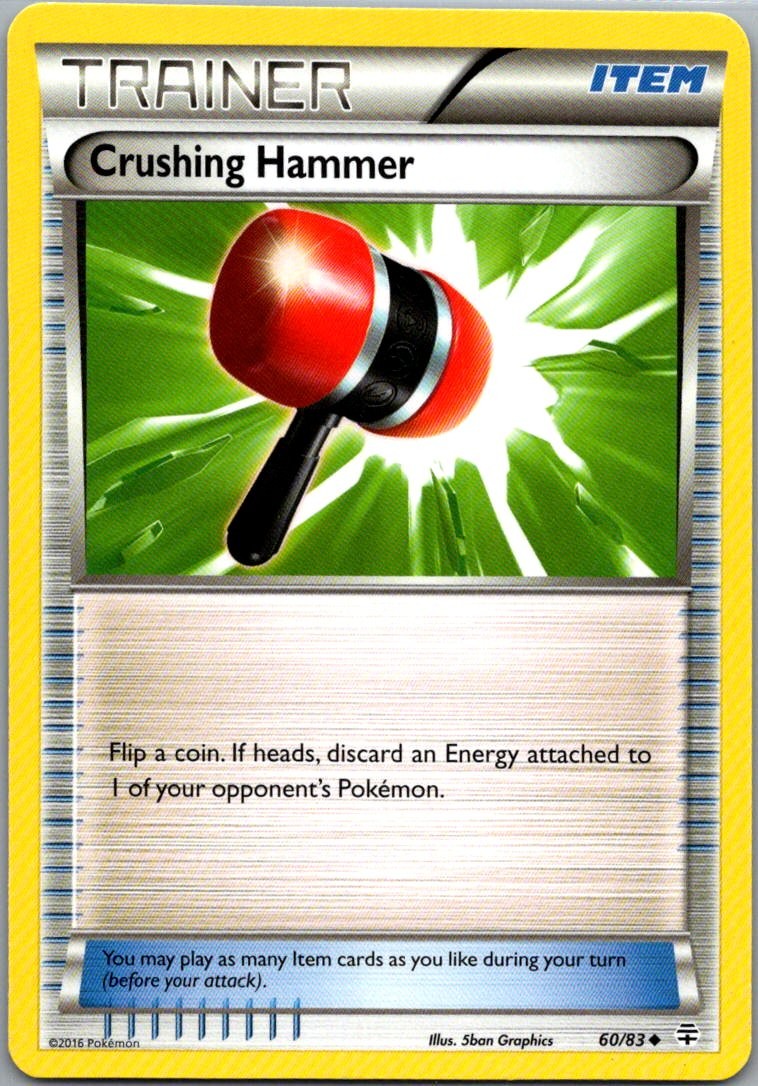 Pokemon Crushing Hammer Normal Uncommon Generations 60/83 NM