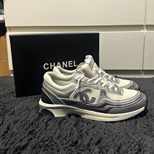 CC Runner Herren Sneaker Sportschuh Low Top Gr. 47 Silber Weiß Schwarz