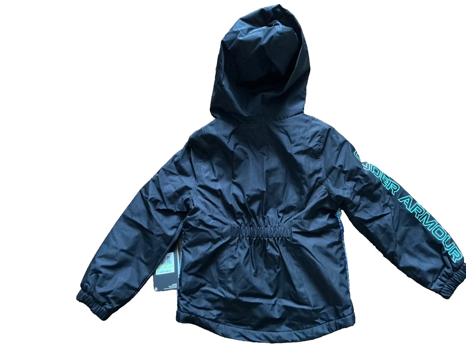 CHAQUETA UNDER ARMOUR UA Storm MANATAUG Forrada de Vellón con Capucha Niñas Talla 4 - rt $58 Foto 3 de 3