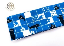 Japanese kimono HANHABAobi yukata obi.kaku obi.blue .only one in the world.