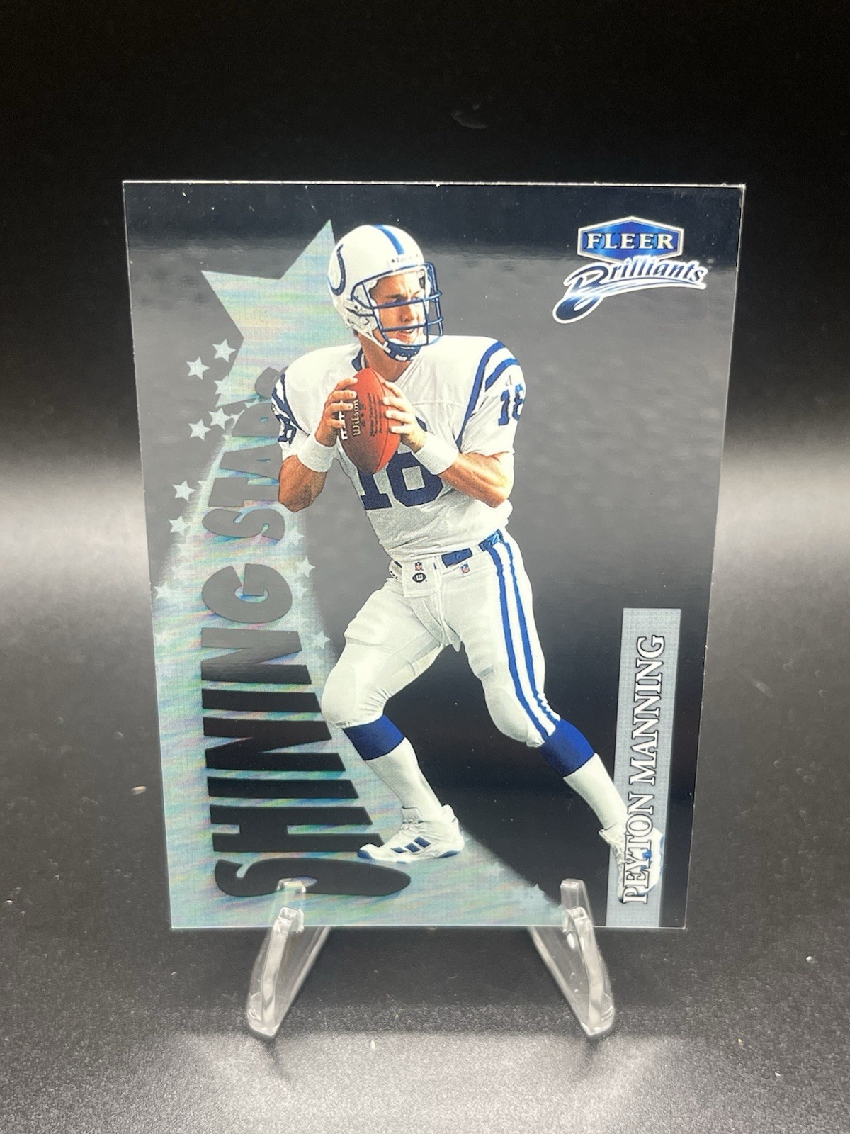 1998 Fleer Brilliants Peyton Manning Shining Stars Rookie RC #9SS Colts