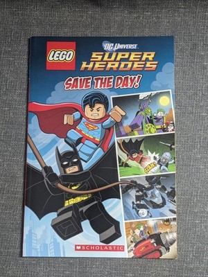 LEGO DC Universe Super Heroes Save The Day! Scholastic Paperback 2013 Comic Book