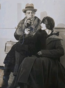 11-23-1923 Rudolph Valentino & Natacha Rambova Type 1 International Newsreel Pic