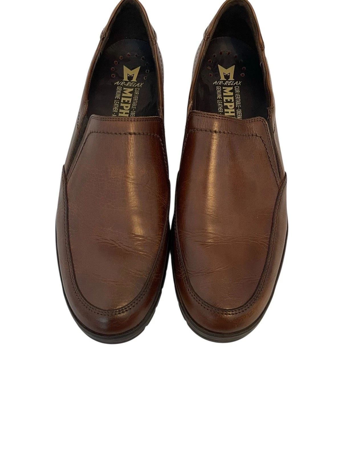 Mephisto Robin Brown MMMS70 Men's Shoes Leather Slip On Loafers Men's Size 13