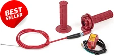 7/8"Twist Throttle Grips & Cable Set with Kill Switch for 50-250cc Mini Bike ATV
